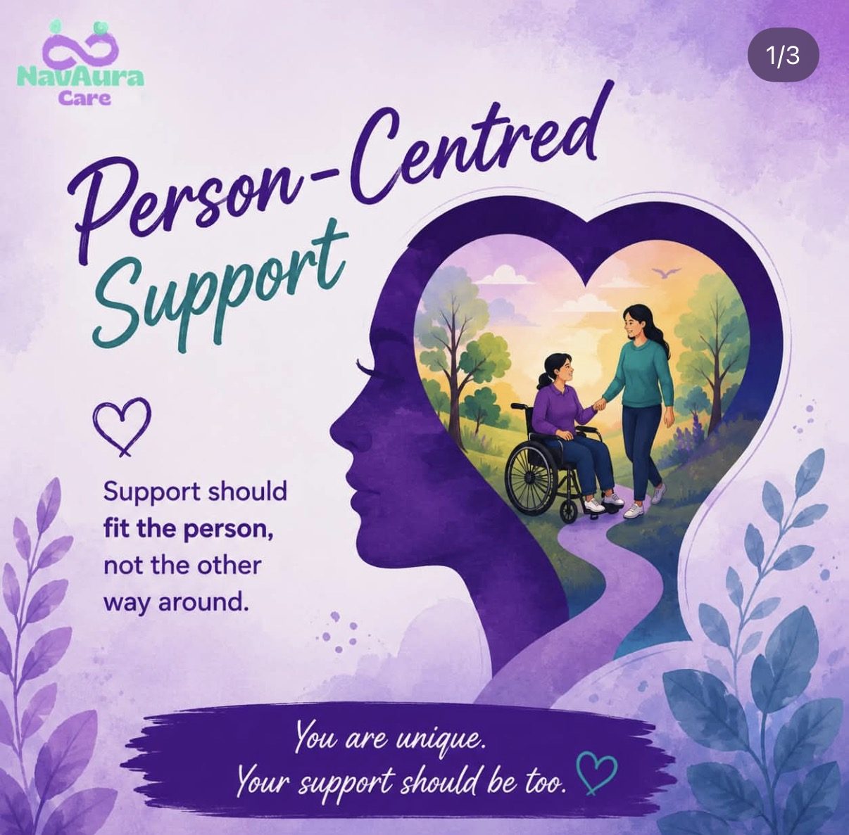NavAura Care artwork: Person-Centred Support